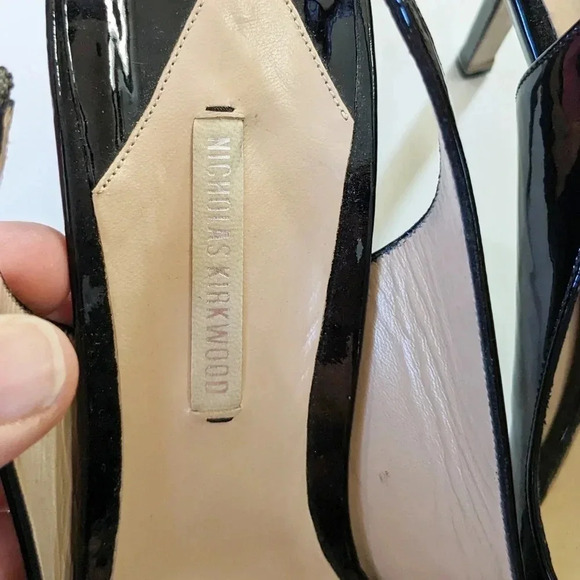 Nicholas Kirkwood Peep Toe Slingback Heel - Picture 5 of 12